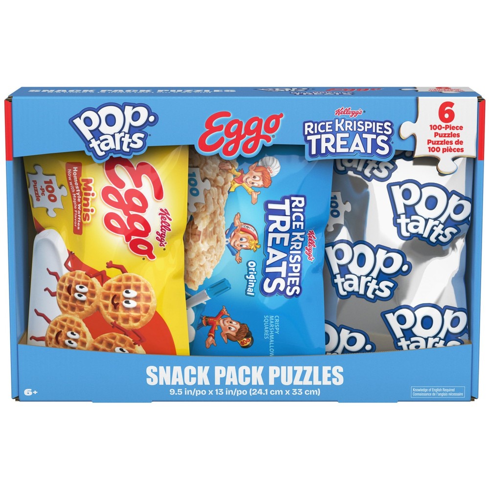 Spin Master Games, Snack Puzzles 6-Pack, 100 Pieces One Size, Multicolor