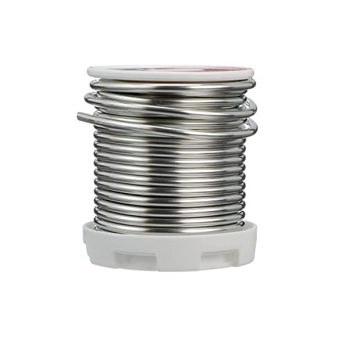 1 Lb Bulk Wire Solder - Solid Silver Gray, High-Quality for Electronics & DIY Pr