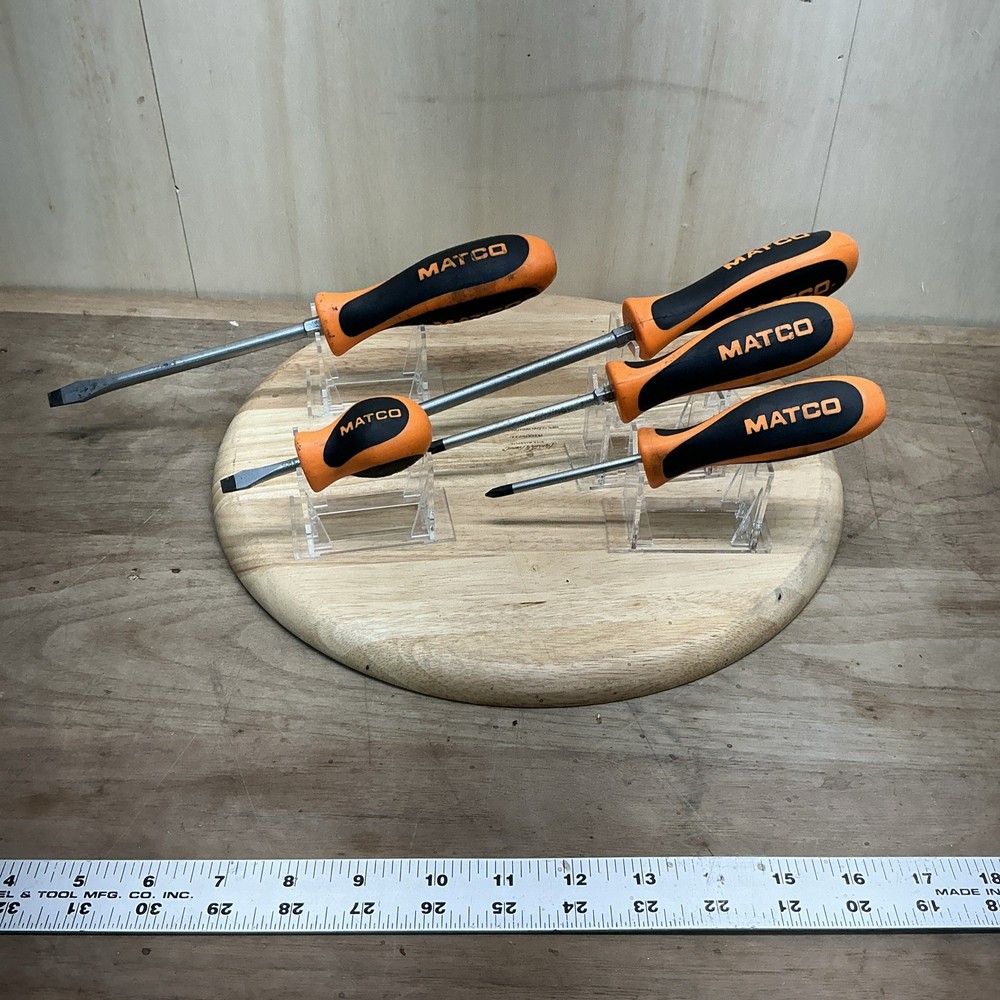 Matco Tools 5pc Screwdriver Set - Orange/Black Handle (U)