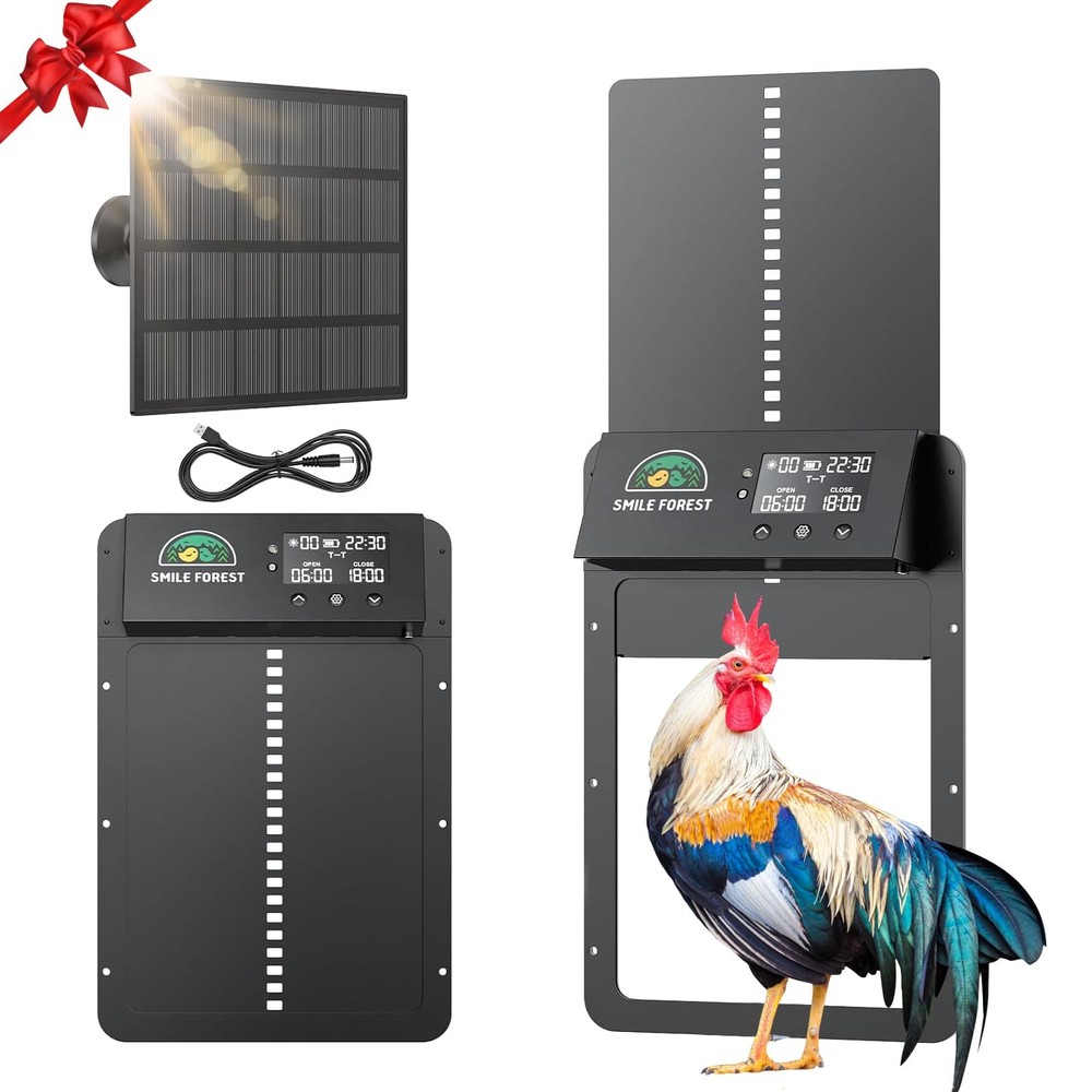 Automatic Chicken Coop Door with Light Sensor & Timer Control - Multi-Mode Ch...