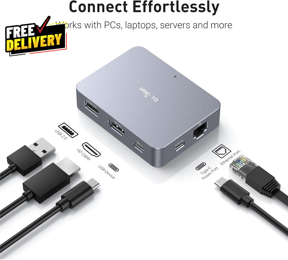 Remote KVM over Internet 4K 30Hz Keyboard Video Mouse BIOS Control…
