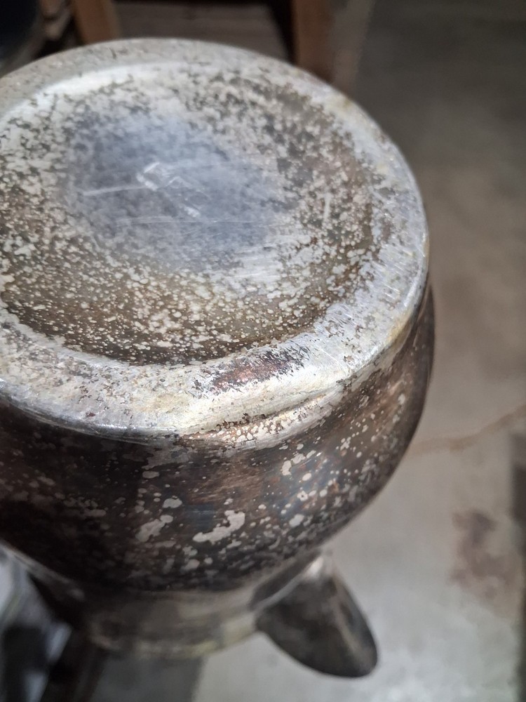 Sheridan Silver On Copper Water Pitcher