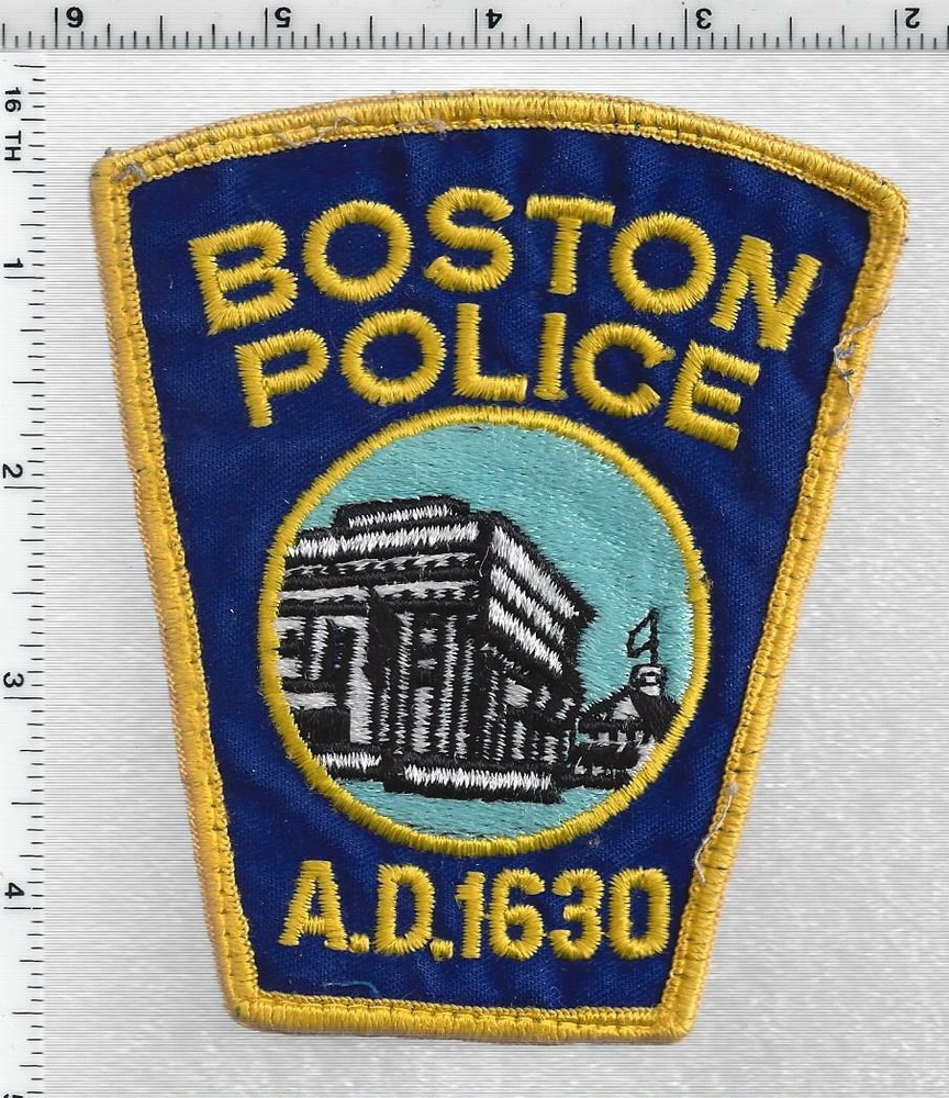 Boston Police (Massachusetts) 3rd Issue Uniform Take-Off Shoulder Patch