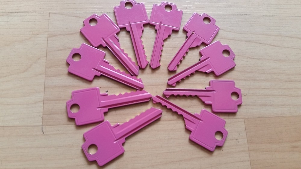 Weiser 5 pin Depth & Space Code Keys Color-coded Pink FREE Shipping