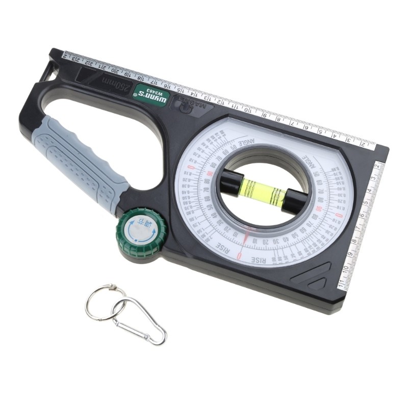 Protractor Angles Finder Inclinometer Slope Test Ruler with Bubble Woodworking