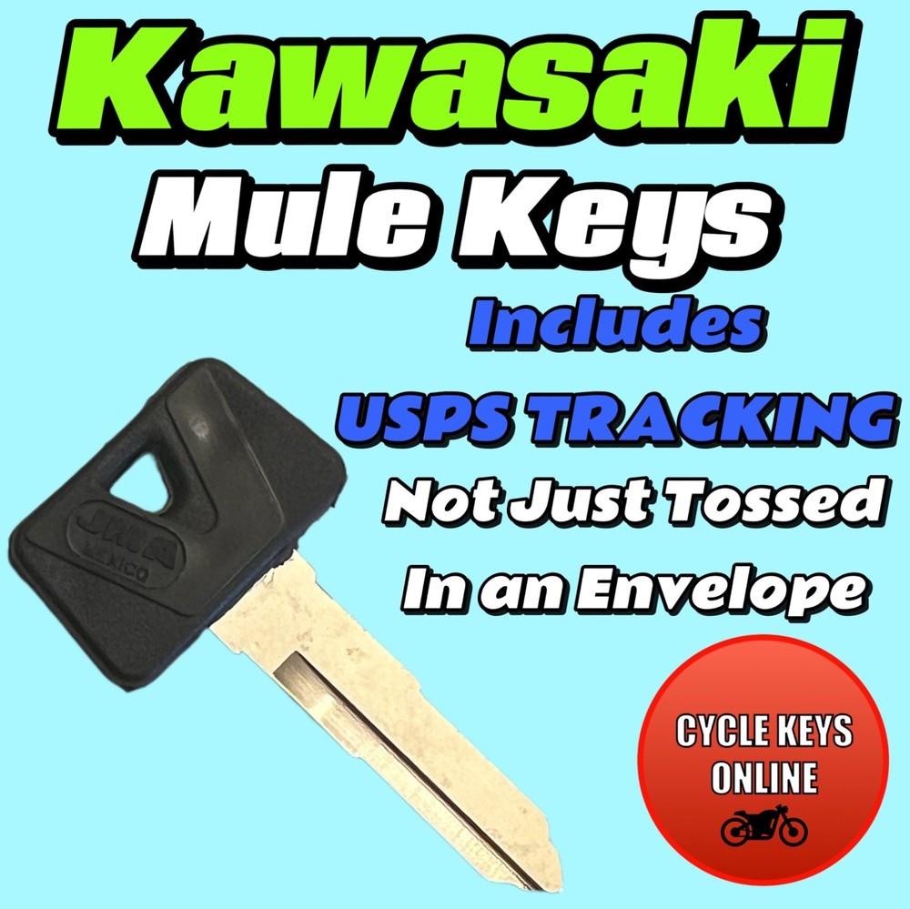 Kawasaki Mule keys cut by code replacement key codes A11112-A14433