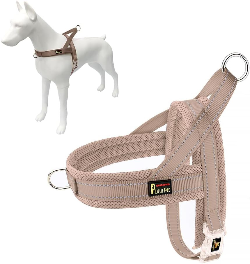 No Pull Dog Harness with Breathable Mesh Padded, Adjustable Reflective Escape Pr
