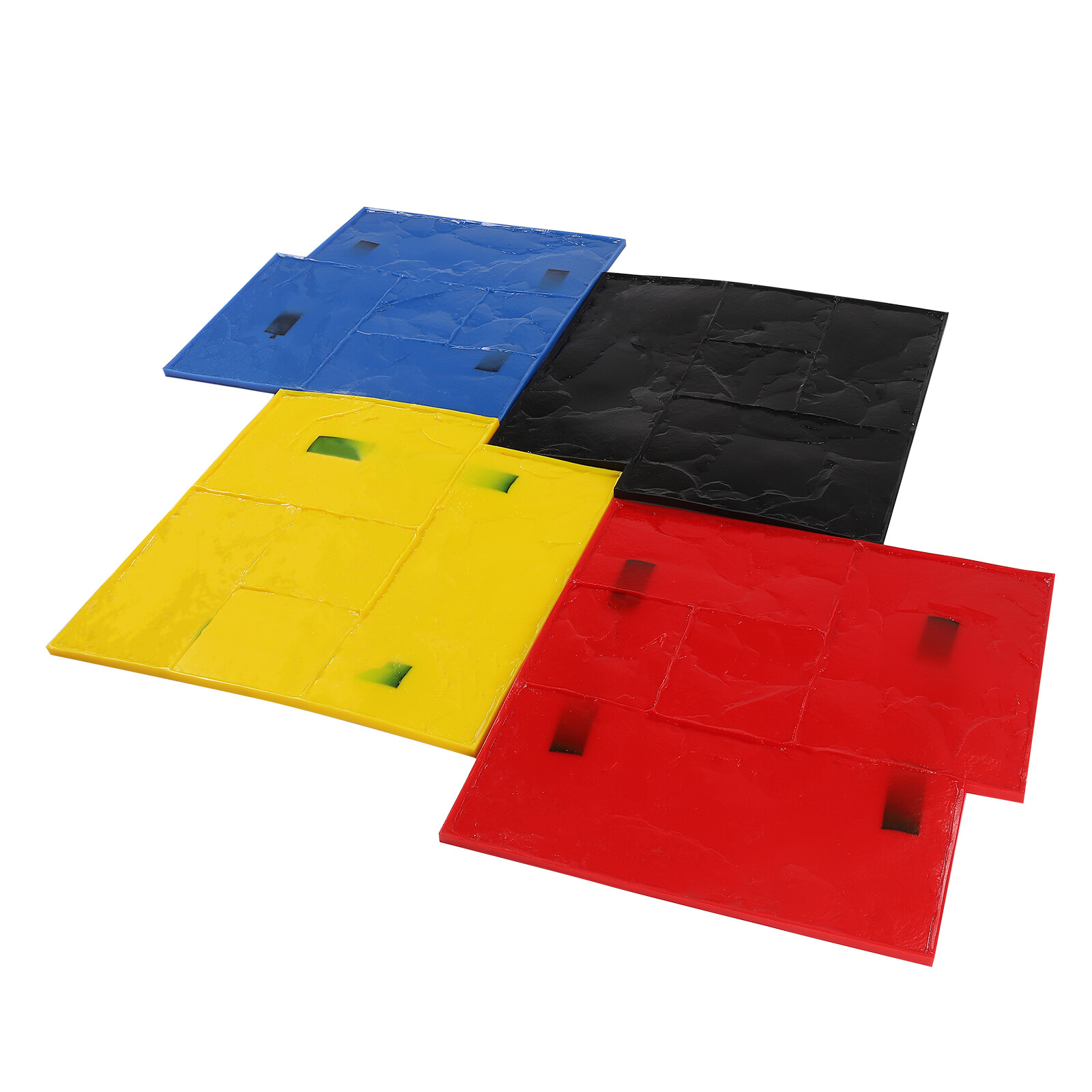 4Pcs Concrete Texturing Stamping Floor Cement Stamps Mold Mats Sets 24*24 Inch