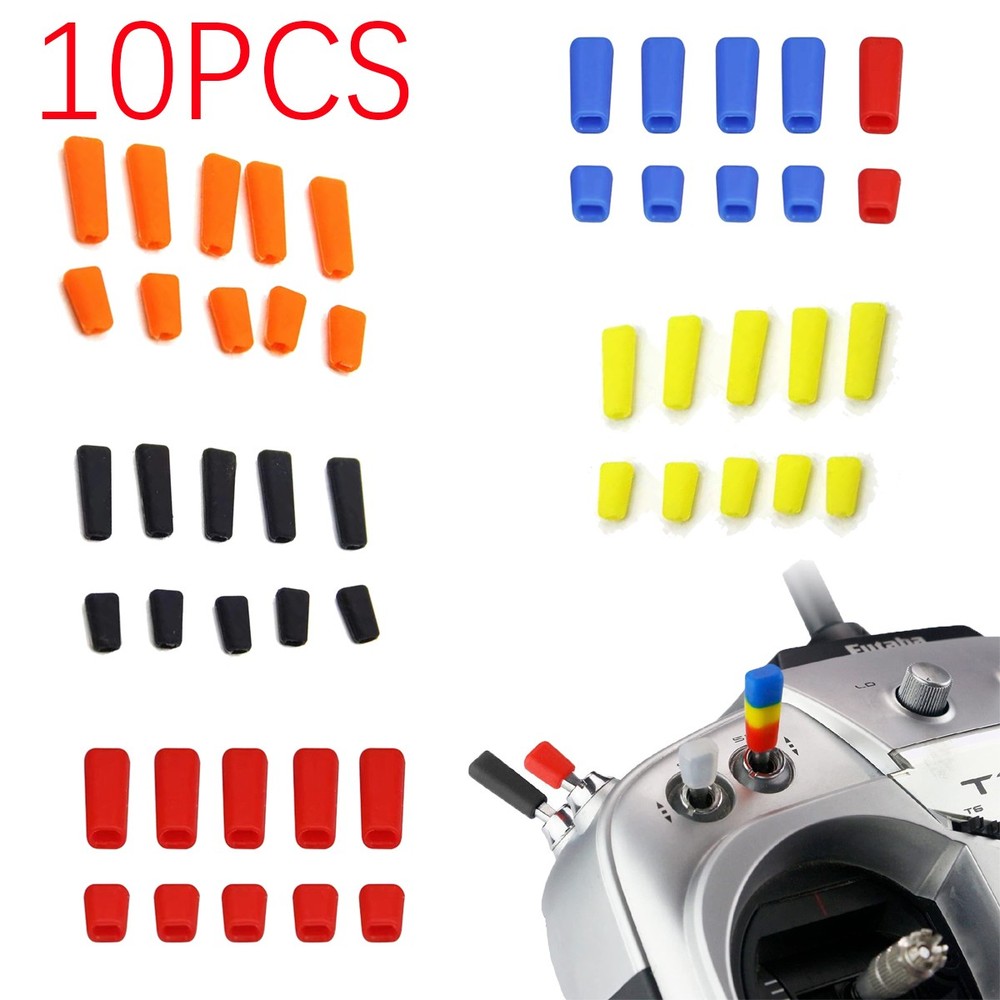 10PCS RC Transmitter Switch Cover Non-Slip Toggle Switch Cover Switch Rubber Cap