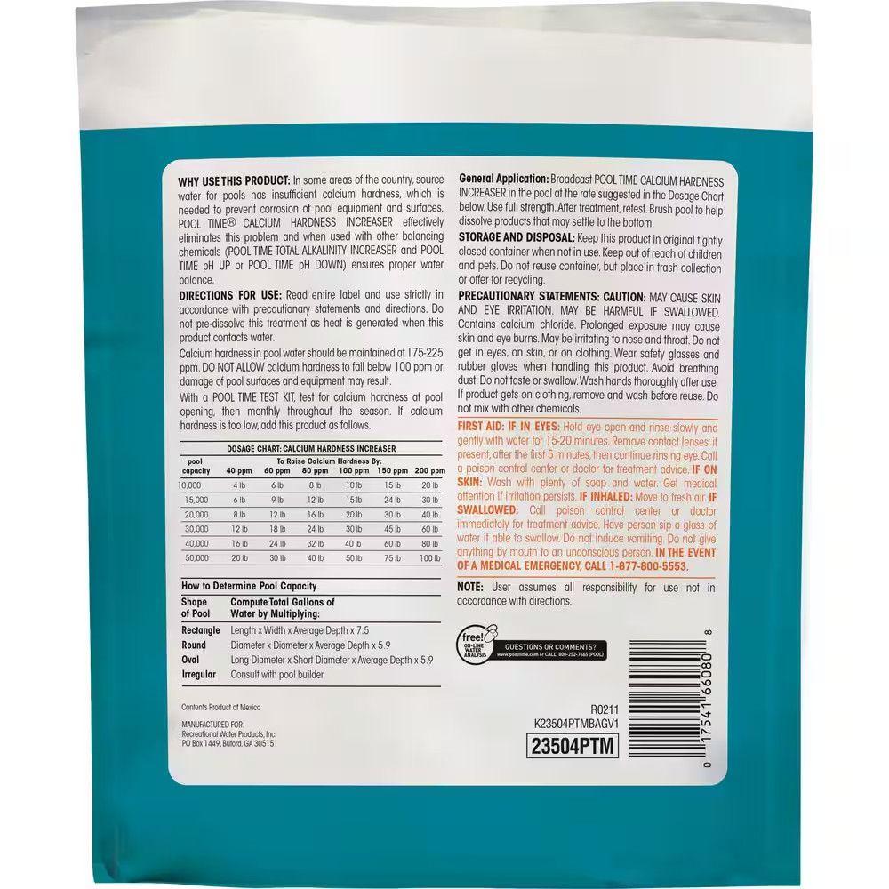 4 Lbs. Calcium Hardness Increaser Balancer