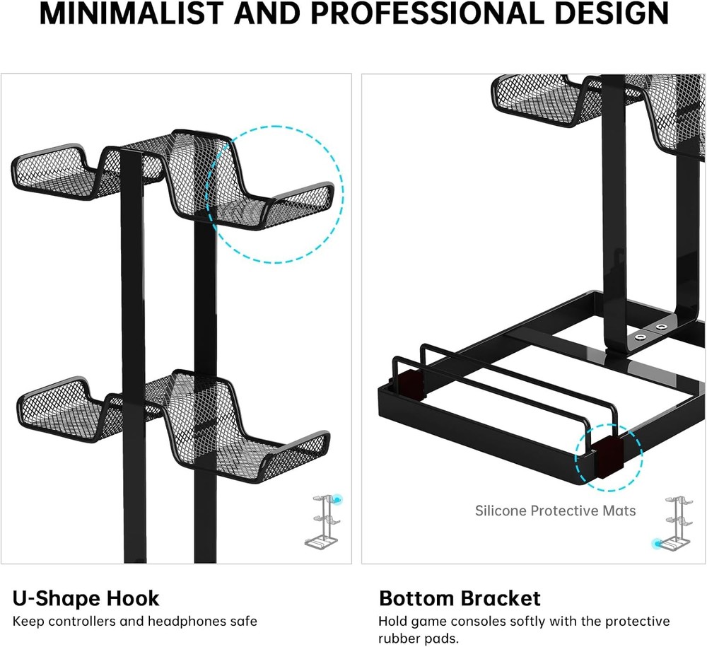 Multi Tier Game Controller Holder Ideal Gamer Gift Controller Organizer for