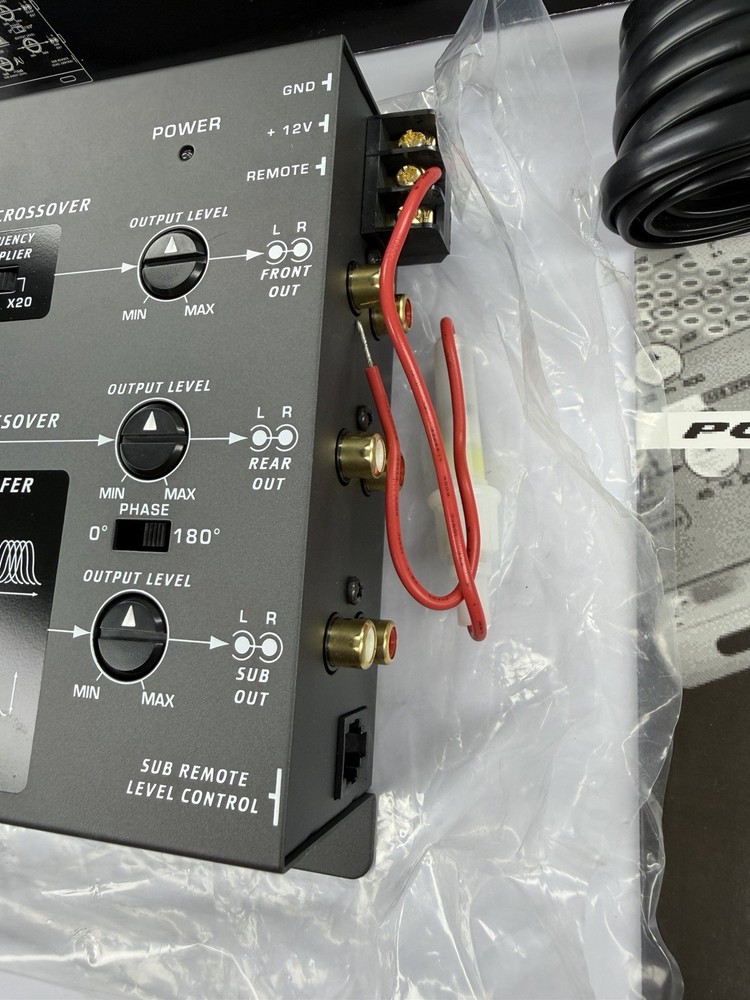 Clarion 3 Way Electronic Crossover with Subwoofer Level Control - MCD360