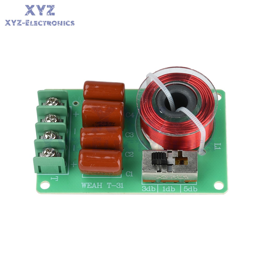 100W Tweeter Frequency Divider Adjustable Sound Quality Car Crossover Splitter