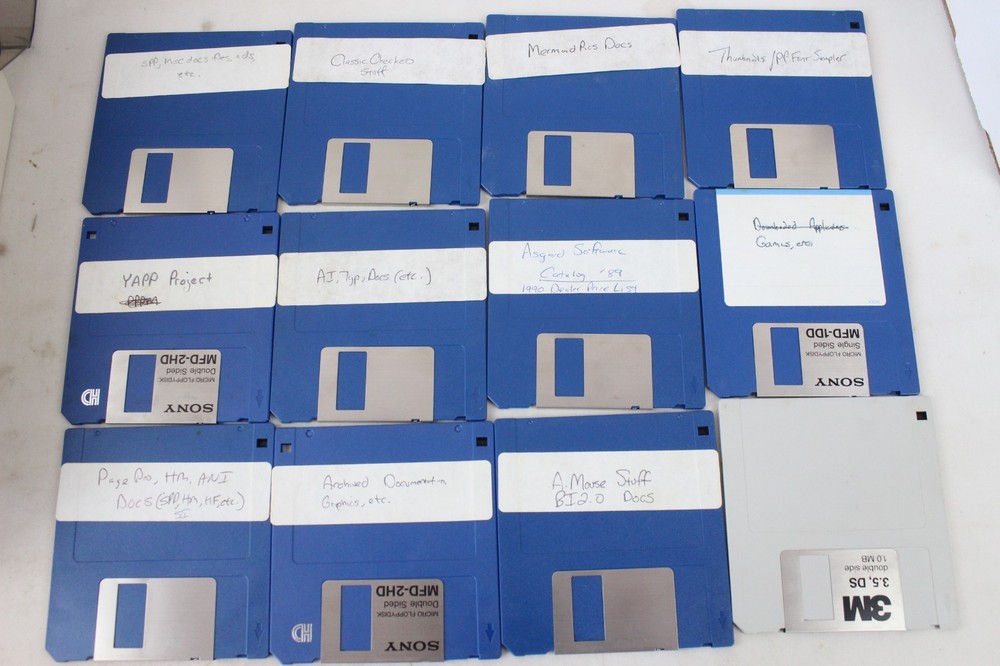 62 Vintage Computer Asgard Software Original 3.5" Floppy Disk TI 99/4A Backups