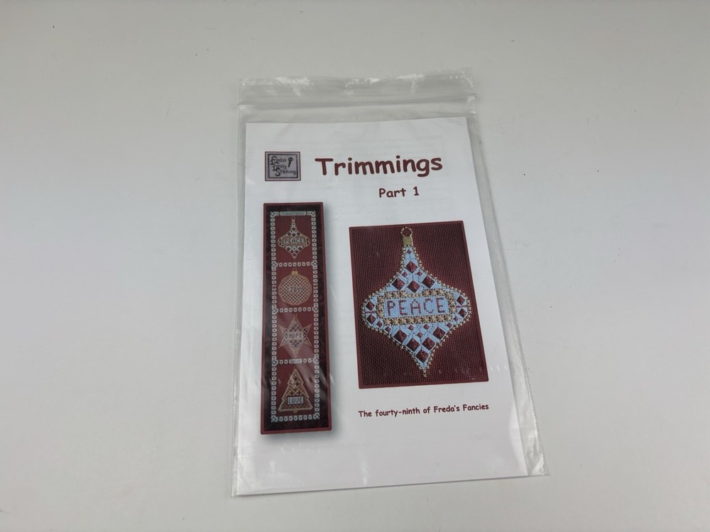 Freda’s Fancy Stitching Trimmings Part 1 Peace Needlepoint Pattern 6S