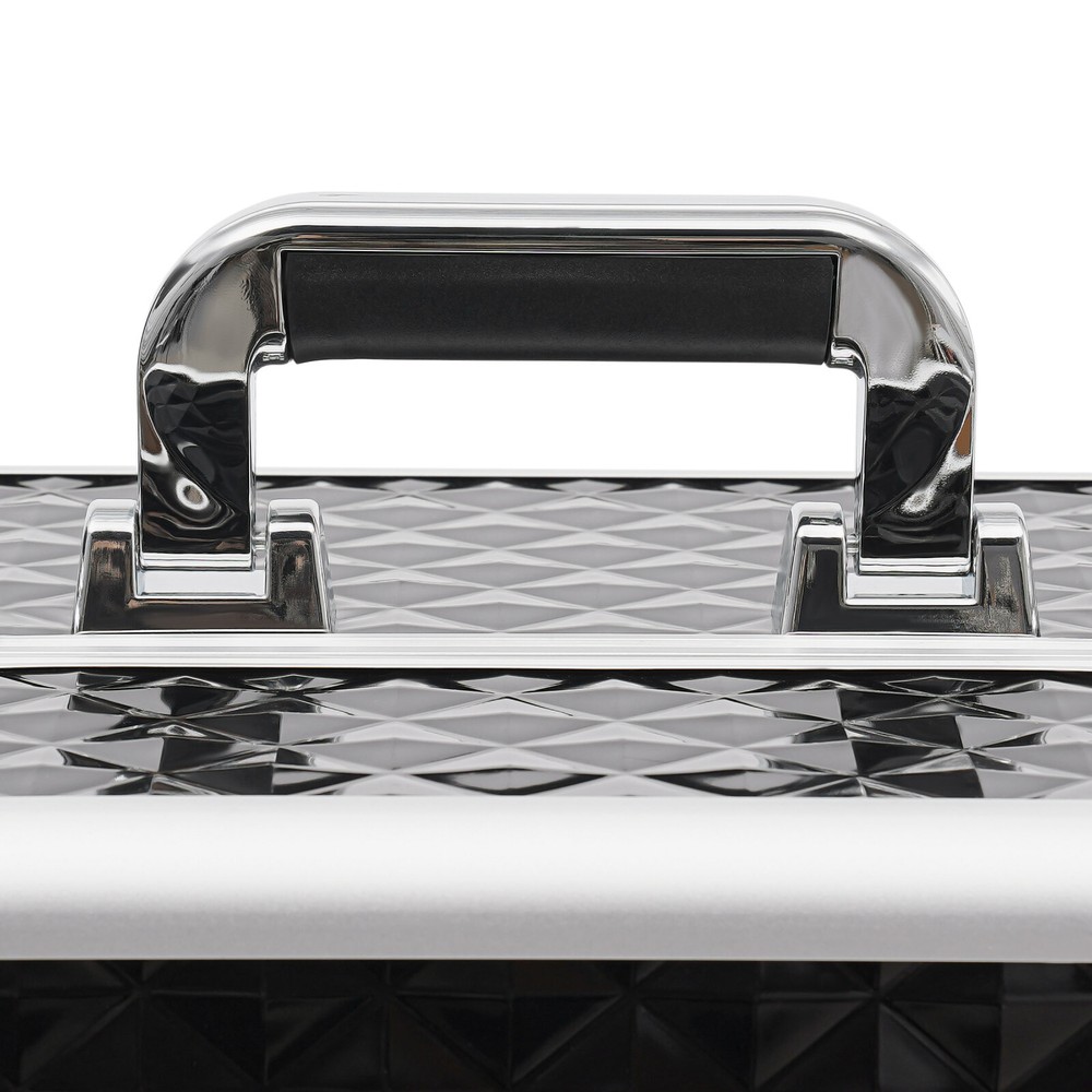 Professional Rolling Makeup Train Case, Multi-functional Cosmetic Trolley, Large