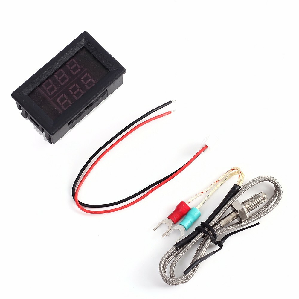 Dual LED K-type Thermometer Thermocouple High Temperature Sensor Tester Module
