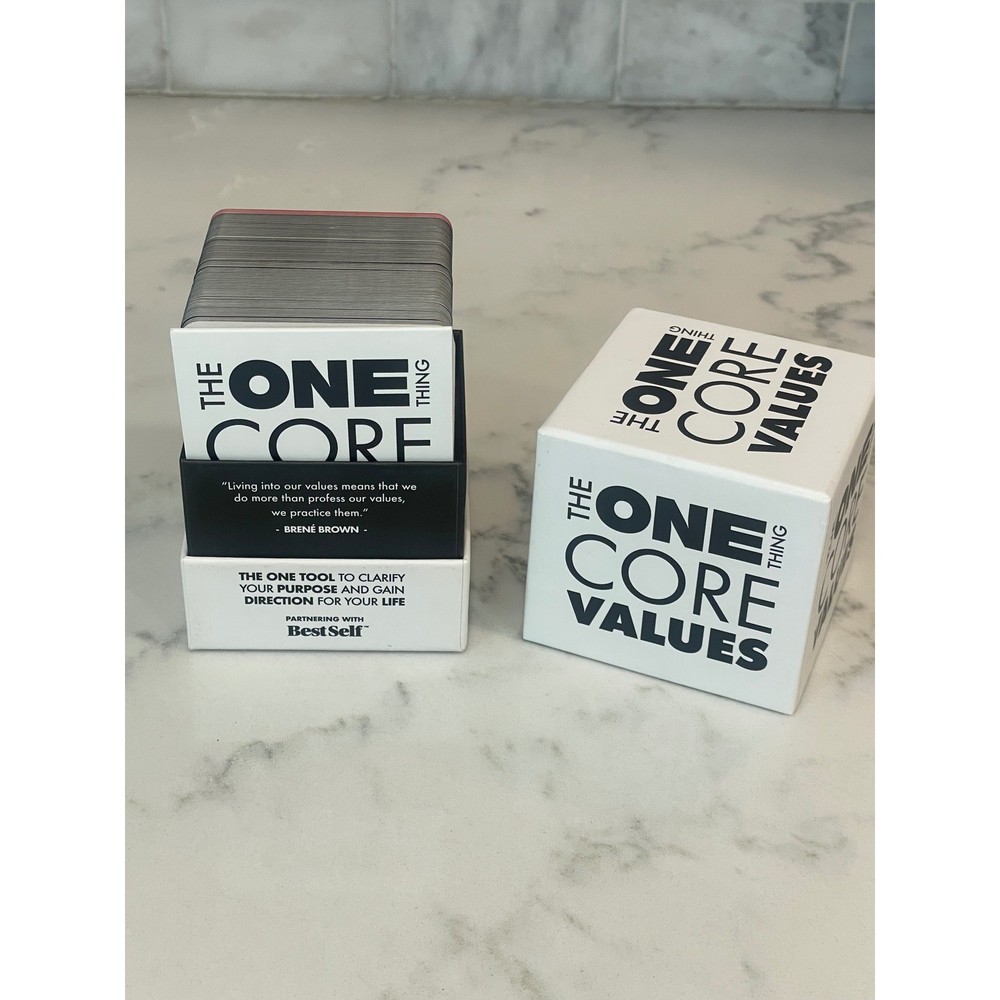 The ONE Thing Core Values Deck BestSelf Personal Development Card Game Purpose