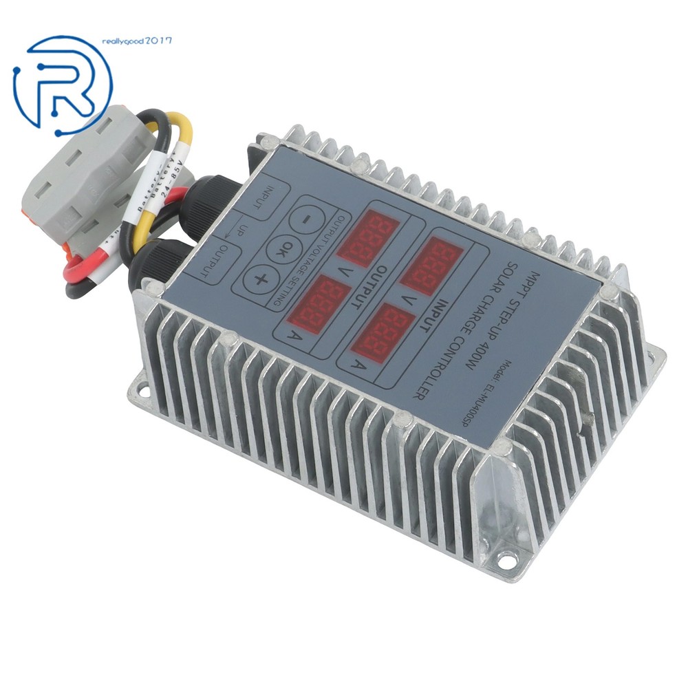 Solar Charge Controller, Boost MPPT 24‑85V Voltage LED Display Adjustable 400W