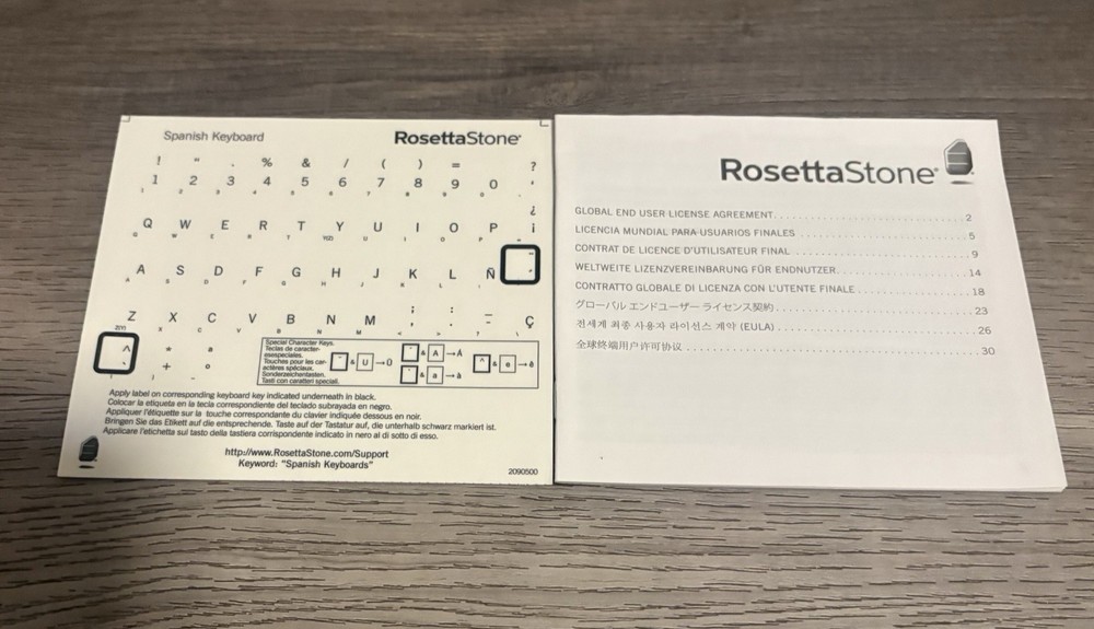 ROSETTA STONE ESPANOL Level 1, 2 & 3 Spanish Interactive Software CD's Version 3