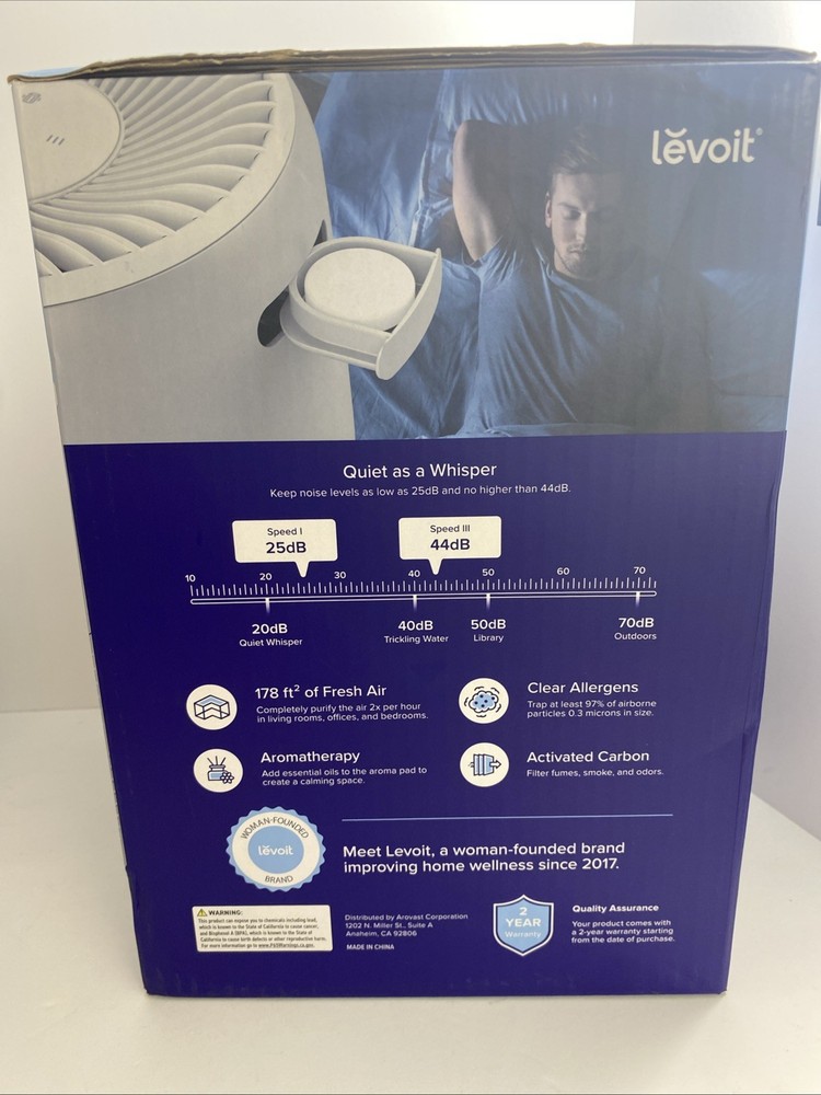 Levi it Core Mini Air Purifier New Open Box