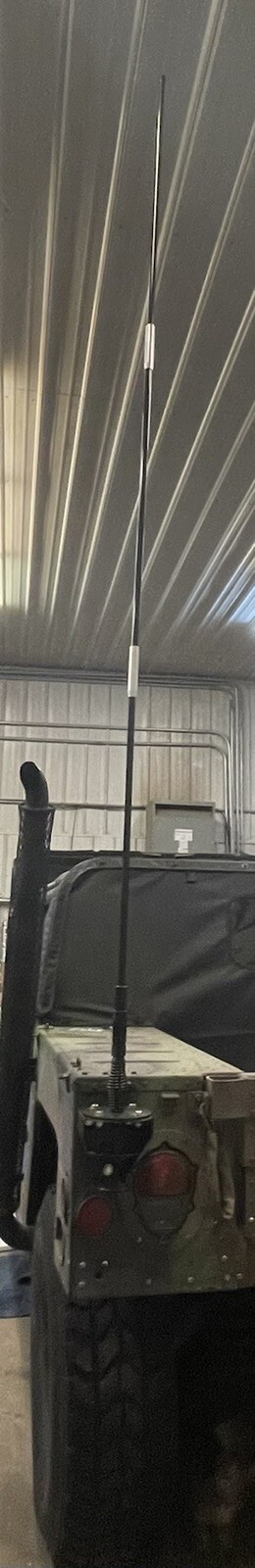 New Twin Military Antenna, Base & Mounting Bracket Kit Not OEM Fits HUMVEE