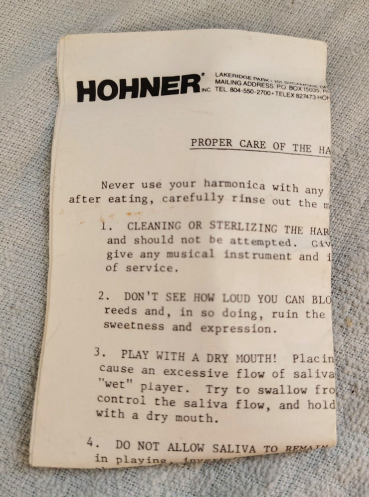 Horner Chrometta 8 Harmonica Made In Germany 250/C