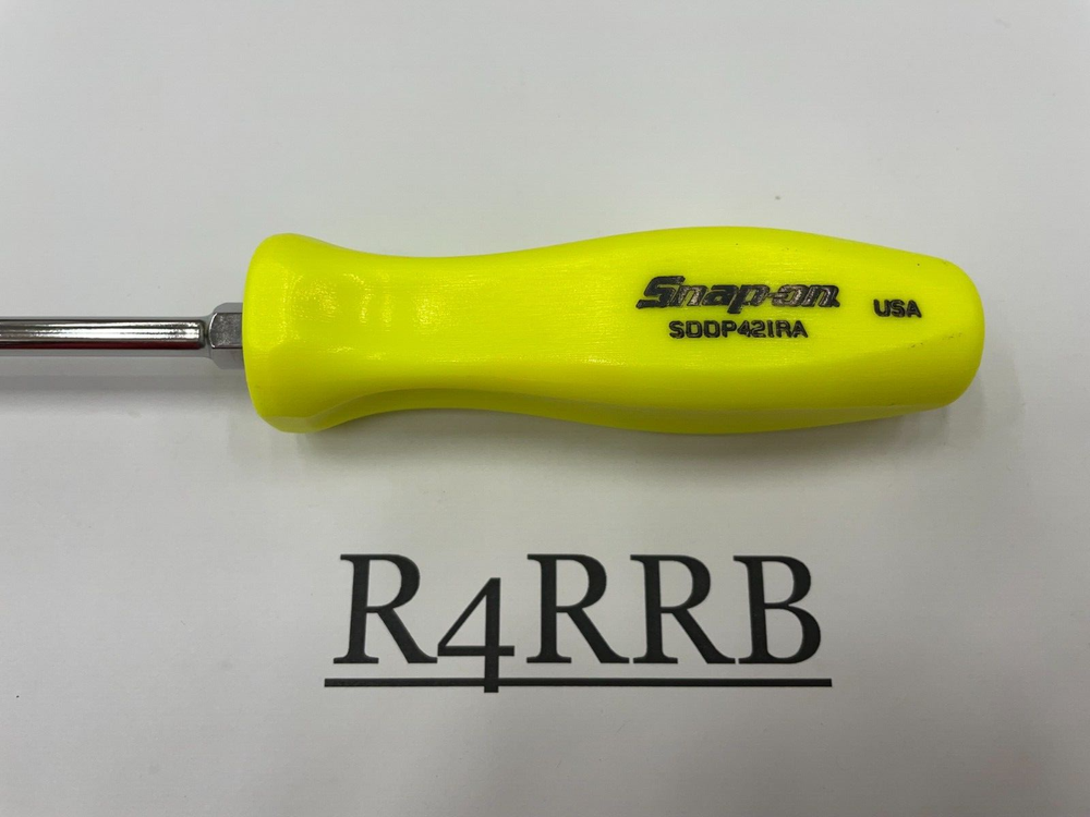 Snap-on Tools NEW 2pc HIVIZ Hard Handle Flat Phillips Head Screwdriver Set