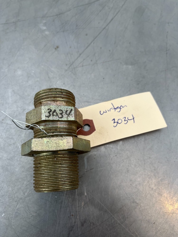 3034   Wirtgen  HAMM   Bulkhead COUPLING ADAPTER FITTING