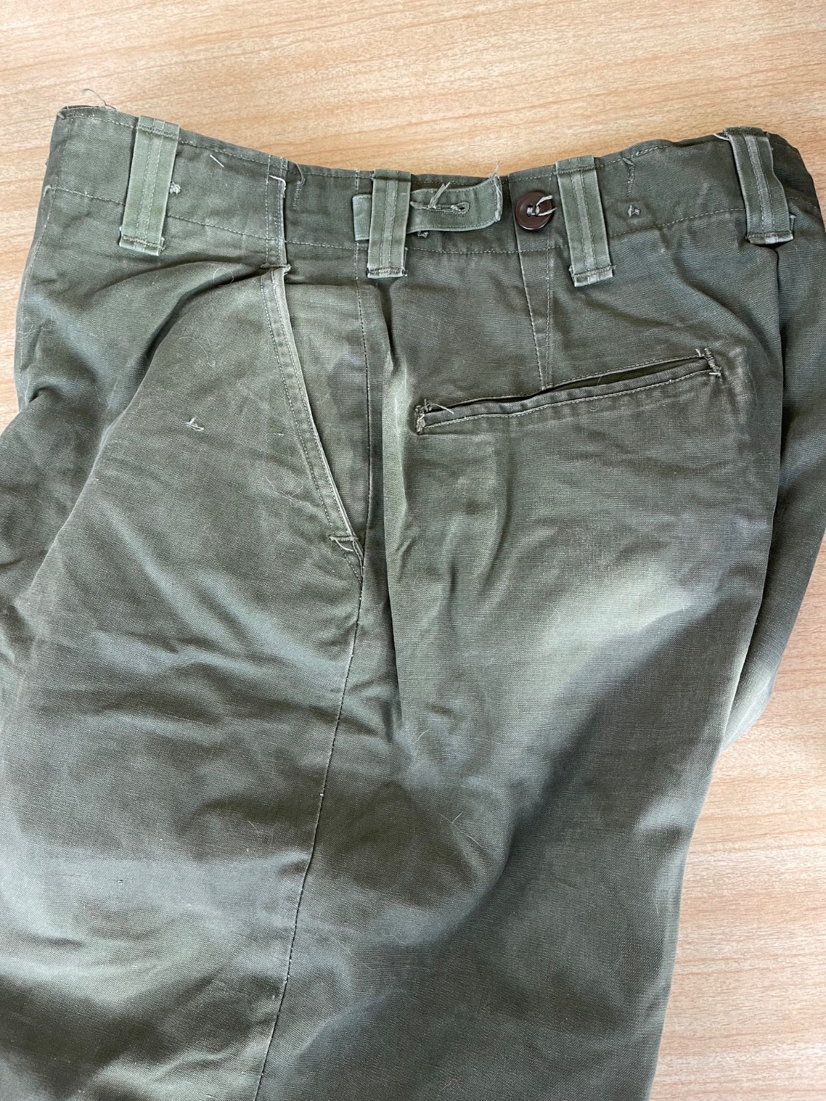 US Korean War M-1945 Field Combat Trousers. NOT M-1951. 30x30. Scarce.