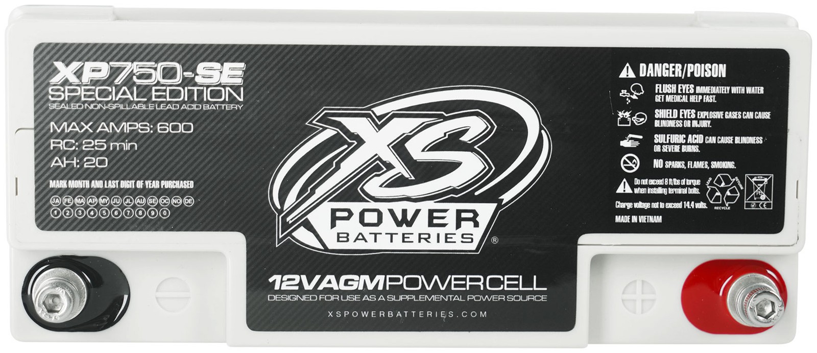 XS Power XP750-SE 750w Power Cell Car Audio Battery For Stereo System+Backpack