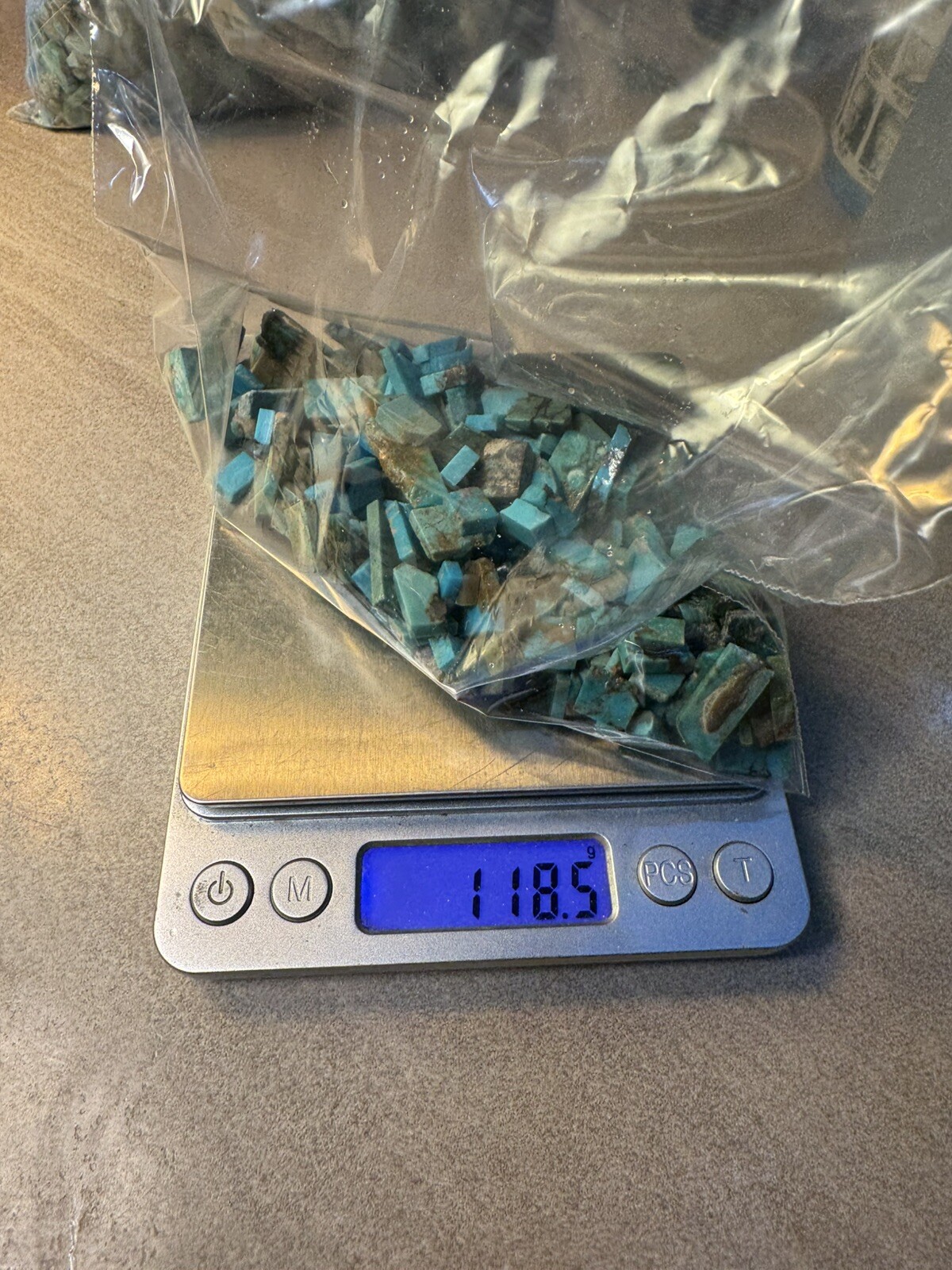 !118g Bell Trading Post Turquoise! SLASHED! Squared Up Corinthian Slabs!