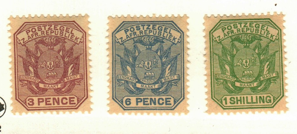 Transvaal #156, 158-9 MH