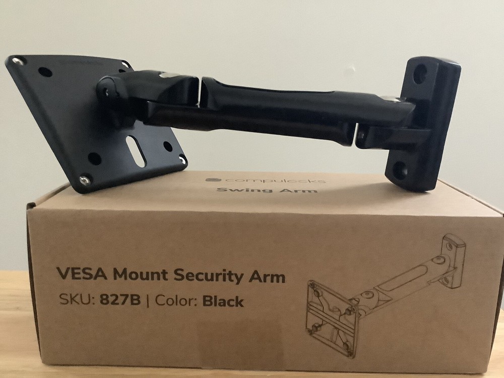 Compulocks Swing Arm VESA Mount Security Arm for Tablets - Black - 827B