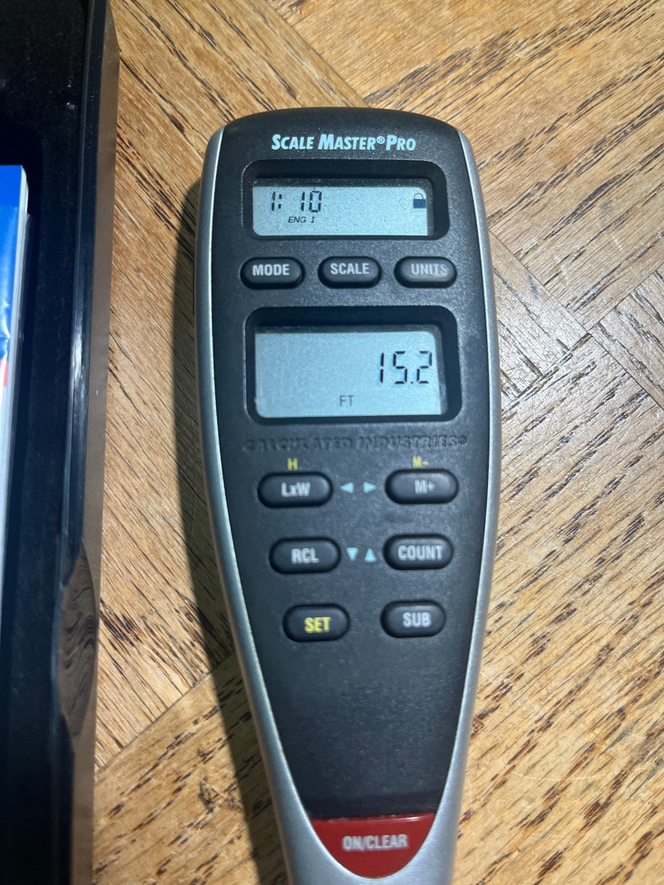 Scale Master Pro 6025 Digital Plan Measuring Tool Model Hard Case New Open Box