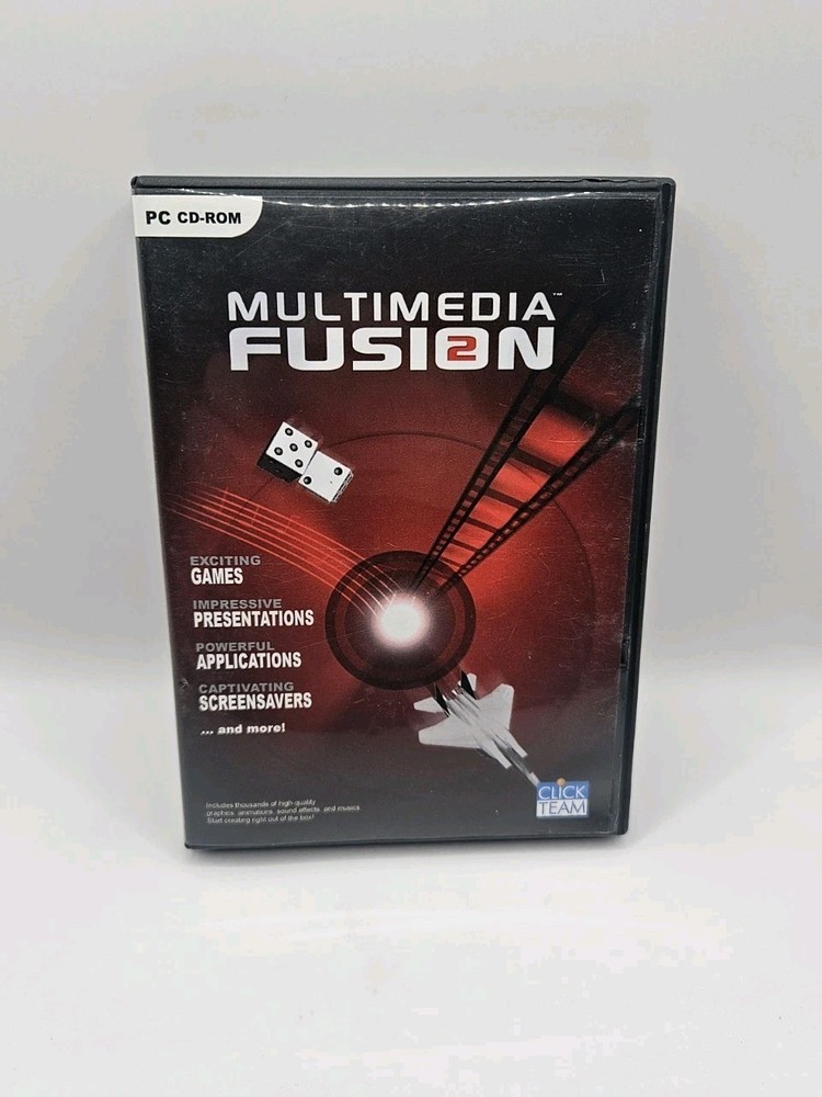 MULTIMEDIA FUSION 2 PC CD ROM GAME SOFTWARE Games Creator 2006 CIB w Key Code