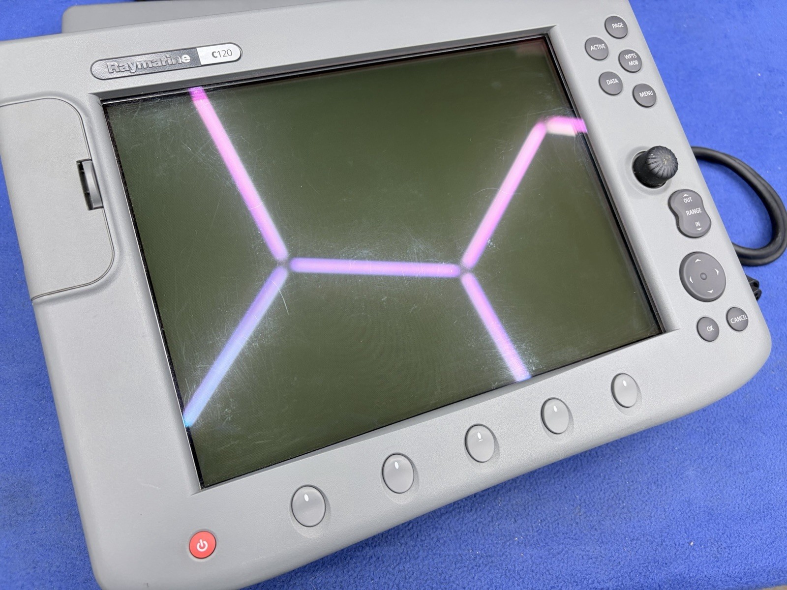 Raymarine C120 Classic GPS Chartplotter Multifunction Display- Tested & Warranty
