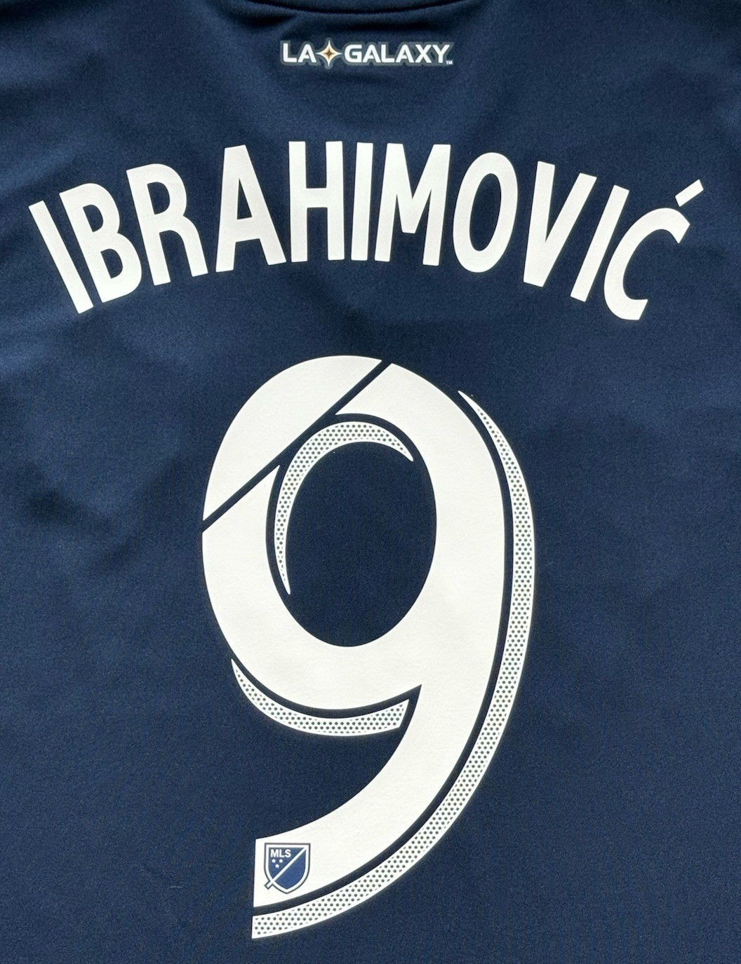 2018 LA Galaxy Away #9 Ibrahimovic Large adidas Soccer Legend Zlatan MLS kit