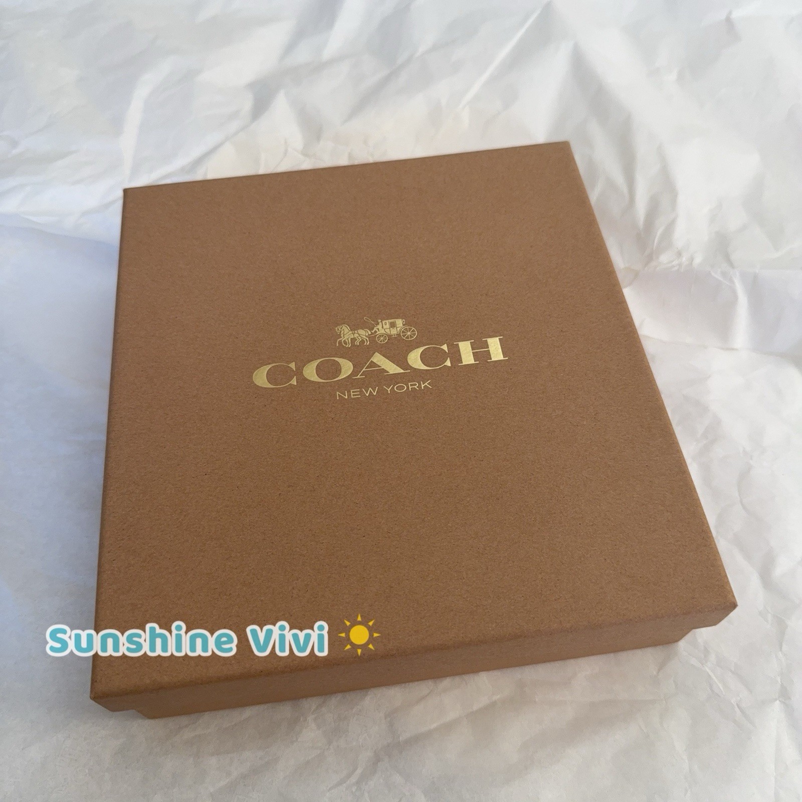 NWT Coach Boxed Medium Pet Collar In Signature Canvas CX157 Gold/Walnut/Bold Red