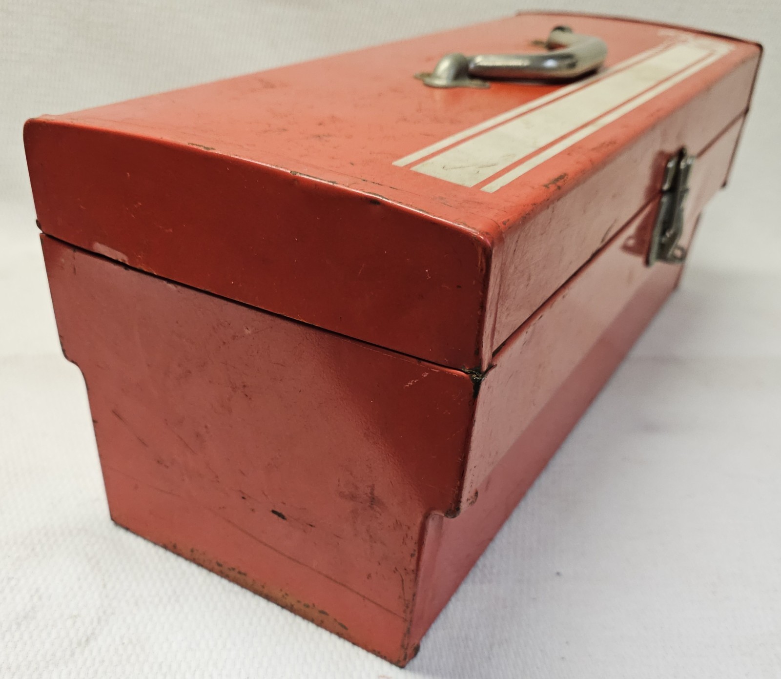 Vintage 1970's Mopar Dodge Scat Pack Bumblebee Red Toolbox NO Tray 7.5" × 20"