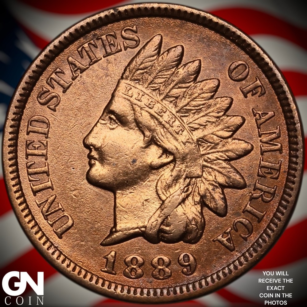 1889 Indian Head Cent Penny A4471