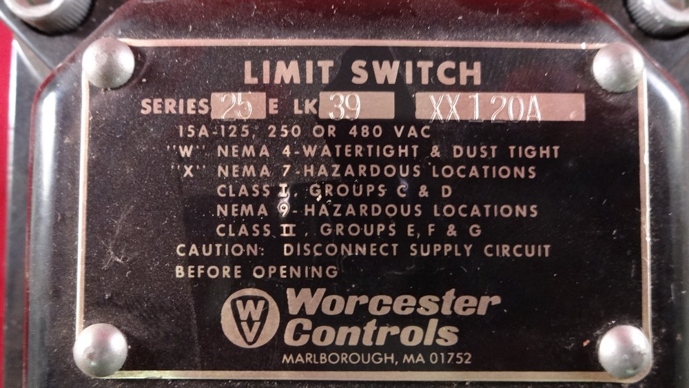 worcester control limit switch 25e lk39