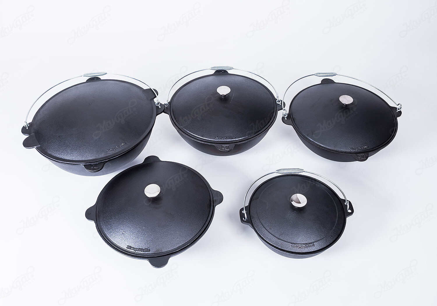 MangalGrills Cast Iron Kazan & Oven Utchag For Pilaf Plov 100% Cast Iron