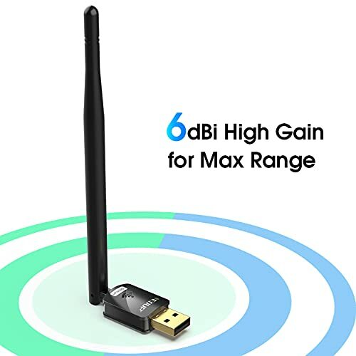 USB WIFI ADAPTER for PC Computer Wireless Network Dongle High Gain Antenna