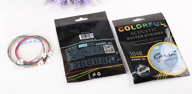 1-2 Sets Guitar Strings 6-12PCS Replacement Steel String for Acoustic Guitar US