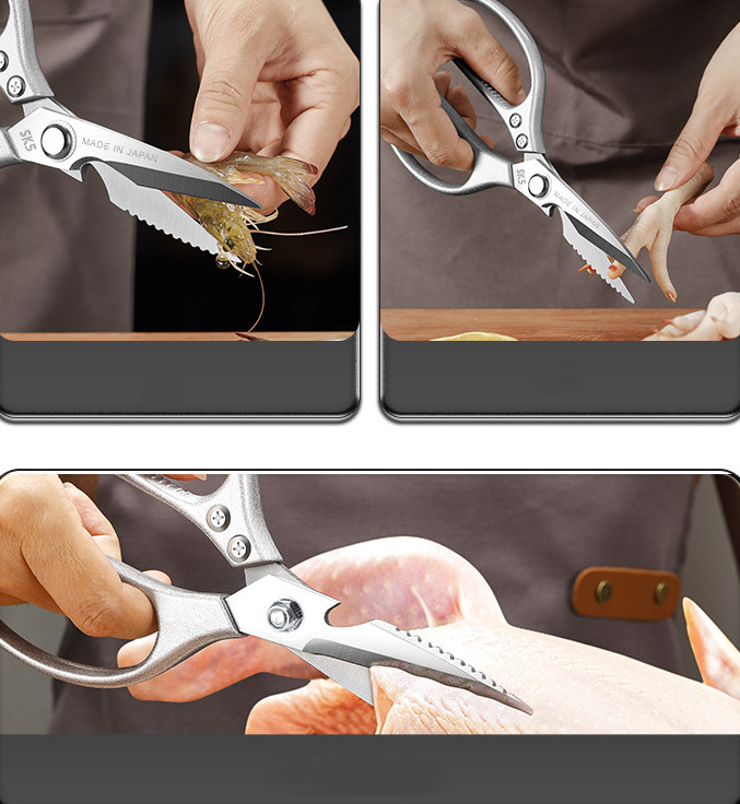 2Pcs Kitchen Scissors Multi-Function Heavy Duty Kitchen Shear Stainless Steel US