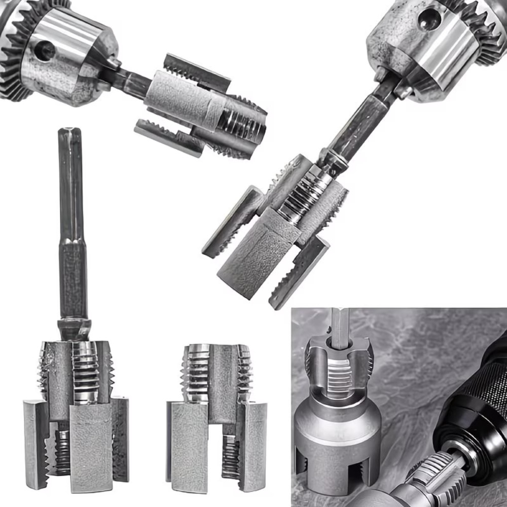 2Pcs 1/2'' 3/4'' Water Pipe Threading Tool Integrated Internal & External Pipe