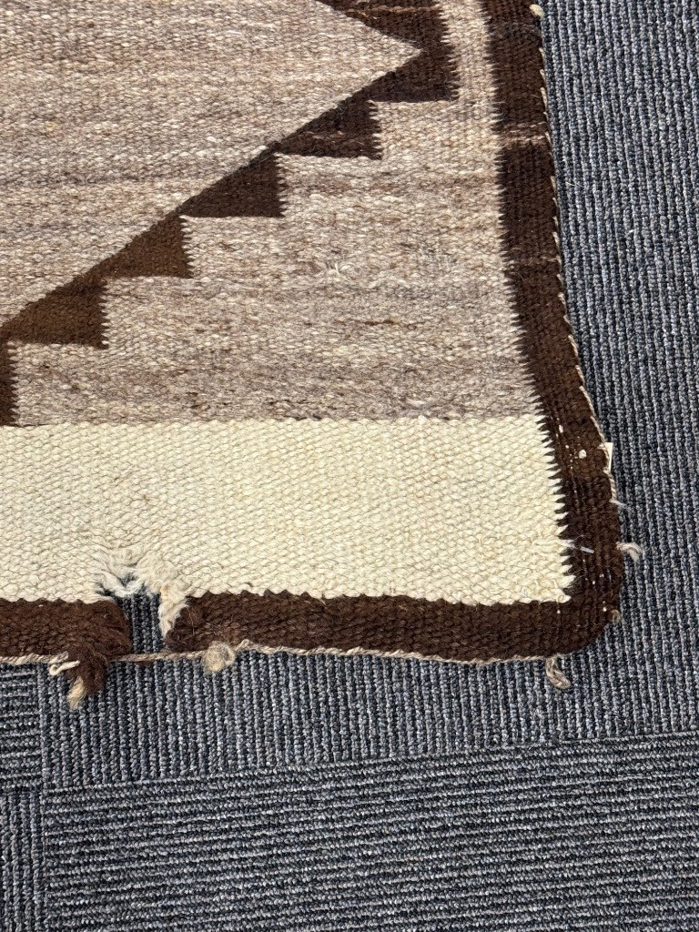 Navajo Early Hubbell Ranch Rug, Ganado, AZ 65 x 54.5 inches Heavy hand spun