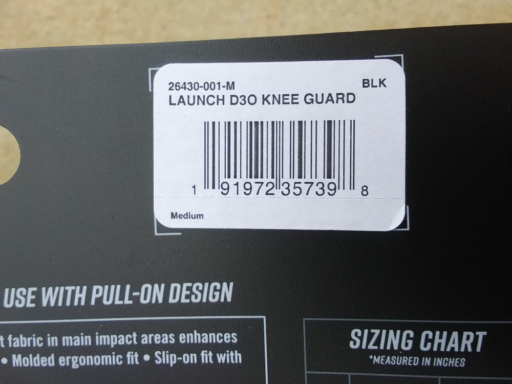 Launch D30 Knee Guard - Medium - style: 26430-001-M