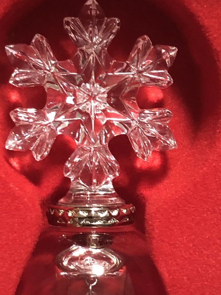 Lenox Snowflake Full Crystal 4.5” Bell